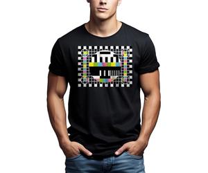 Funny Nerd Theory T-Shirt Test Screen Black XXL