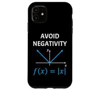 Funny Nerdy Avoid Negativity Algebra Math Pun Math Teacher Case for iPhone 11