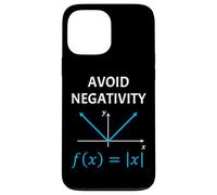 Funny Nerdy Avoid Negativity Algebra Math Pun Math Teacher Case for iPhone 13 Pro Max