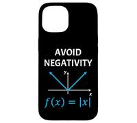 Funny Nerdy Avoid Negativity Algebra Math Pun Math Teacher Case for iPhone 15