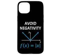 Funny Nerdy Avoid Negativity Algebra Math Pun Math Teacher Case for iPhone 15 Plus