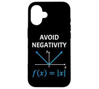 Funny Nerdy Avoid Negativity Algebra Math Pun Math Teacher Case for iPhone 16