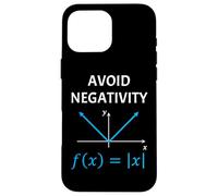 Funny Nerdy Avoid Negativity Algebra Math Pun Math Teacher Case for iPhone 16 Pro Max