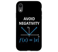 Funny Nerdy Avoid Negativity Algebra Math Pun Math Teacher Case for iPhone XR
