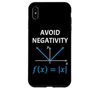 Funny Nerdy Avoid Negativity Algebra Math Pun Math Teacher Case for iPhone XS Max