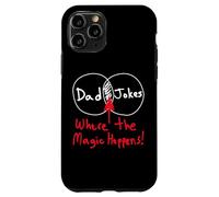 Funny Nerdy Dad Jokes Venn Diagram Where The Magic Happens Case for iPhone 11 Pro