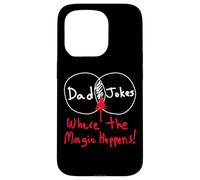 Funny Nerdy Dad Jokes Venn Diagram Where The Magic Happens Case for iPhone 15 Pro
