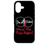 Funny Nerdy Dad Jokes Venn Diagram Where The Magic Happens Case for iPhone 17