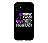 Funny Nerdy I want Superpowers Periodic Chemistry Teacher Case for iPhone 11