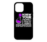 Funny Nerdy I want Superpowers Periodic Chemistry Teacher Case for iPhone 12 Pro Max