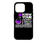 Funny Nerdy I want Superpowers Periodic Chemistry Teacher Case for iPhone 16 Pro