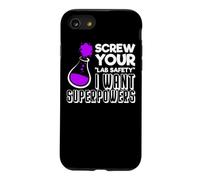 Funny Nerdy I want Superpowers Periodic Chemistry Teacher Case for iPhone SE (2020) / 7/8