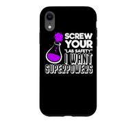Funny Nerdy I want Superpowers Periodic Chemistry Teacher Case for iPhone XR