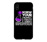 Funny Nerdy I want Superpowers Periodic Chemistry Teacher Case for iPhone XS Max
