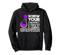 Funny Nerdy I want Superpowers Periodic Chemistry Teacher Pullover Hoodie