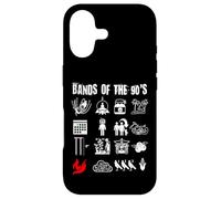 Funny Nerdy Iconic Alternative Rock Bands of the 90s White Case for iPhone 17