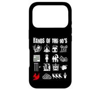 Funny Nerdy Iconic Alternative Rock Bands of the 90s White Case for iPhone 17 Pro