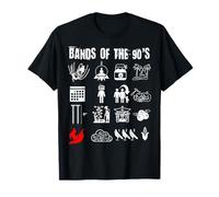 Funny Nerdy Iconic Alternative Rock Bands of the 90s White T-Shirt