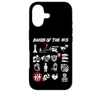 Funny Nerdy Iconic Pop Rock Bands of the 80s White Case for iPhone 17