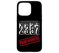 Funny Nerdy Prime Suspects Algebra Math Pun Math Teacher Case for iPhone 15 Pro Max