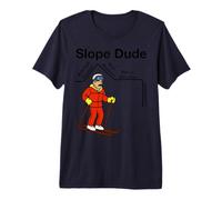 Funny Nerdy Slope Dude Geometry Algebra Math Teacher Premium T-Shirt