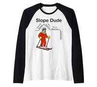 Funny Nerdy Slope Dude Geometry Algebra Math Teacher Raglan Baseball Tee