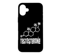 Funny Nerdy Testosterone Chemical Formula Chemistry Teacher Case for iPhone 16 Plus