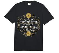 Funny Nerdy Tshirt D20 Dice Giveth and Taketh Away Boardgame Comfort Colors Adult Heavyweight T-Shirt