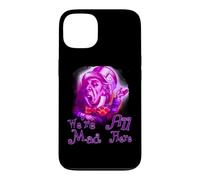 Funny Nerdy We're All Mad Here Cheshire Alice Book Nerd Case for iPhone 13