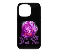 Funny Nerdy We're All Mad Here Cheshire Alice Book Nerd Case for iPhone 13 Pro