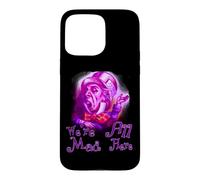 Funny Nerdy We're All Mad Here Cheshire Alice Book Nerd Case for iPhone 15 Pro Max