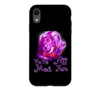 Funny Nerdy We're All Mad Here Cheshire Alice Book Nerd Case for iPhone XR