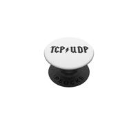 Funny Network Engineer Cybersecurity IT Support TCP UDP Code PopSockets Adhesive PopGrip