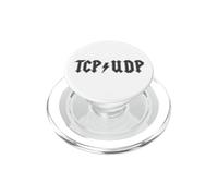 Funny Network Engineer Cybersecurity IT Support TCP UDP Code PopSockets PopGrip for MagSafe