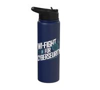 Funny Network Engineering Cybersecurity WiFi Stainless Steel Insulated Water Bottle