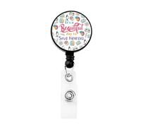 Funny Neurology Badge Reel for Neurosurgeon Neurologist Appreciation Gift Brain Surgeon ID Holder Neurology Nurse (Save Neurons Badge)