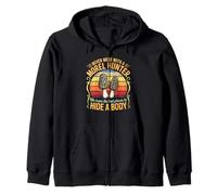 Funny Never Mess With A Morel Hunter We Know Where To Hide Zip Hoodie