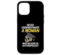 Funny Never Underestimate An Anthropology Woman Meme Design Case for iPhone 12/12 Pro