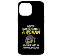 Funny Never Underestimate An Anthropology Woman Meme Design Case for iPhone 13 Pro Max