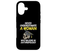 Funny Never Underestimate An Anthropology Woman Meme Design Case for iPhone 17