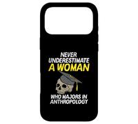 Funny Never Underestimate An Anthropology Woman Meme Design Case for iPhone 17 Pro Max