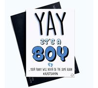 Funny New Baby Boy Card Fun Baby Little Boy Friends New Mummy Rude Banter Humour Goodbye Greeting Cards Fanny Will Never Be The Same PC644