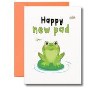 Funny New Home Card For Friends Family Cute Frog Housewarming Moving Day Greeting H8