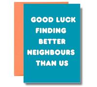 Funny New Home Card For Neighbours Housewarming Moving Day H14