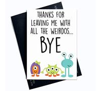 Funny New Job Card, Coworker Leaving, Good Luck, Congrats New Job Colleague Leaving Goodbye Leaving Job Funny Card Joke, Banter Office PC405