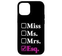 Funny New Lawyer Gift - Miss Ms Mrs Esq Case for iPhone 12/12 Pro