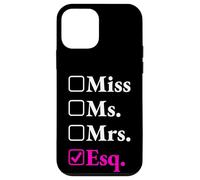 Funny New Lawyer Gift - Miss Ms Mrs Esq Case for iPhone 12 mini