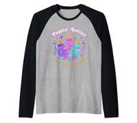 Funny New Year 2026 Baby Announcement Poppin Bottles Disco Raglan Baseball Tee