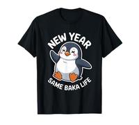 Funny New Year Same Baka Life Anime Penguin Kawaii Japan T-Shirt