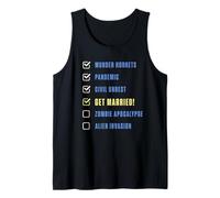 Funny Newlywed Humor for Bride and Groom Honeymoon Humor Tank Top
